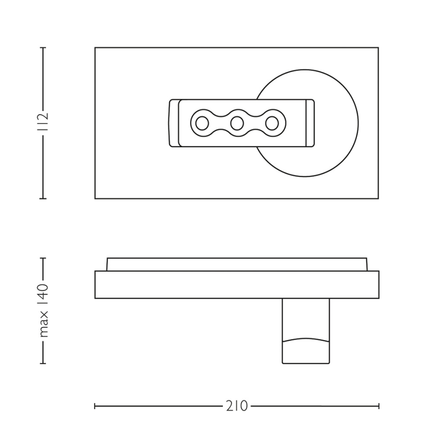 Philips Lirio 57160/31/LI - LED Kinkiet PONATO 1xLED/7,5W biała