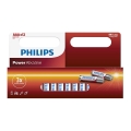 Philips LR03P12W/10 - 12 ks Bateria alkaliczna AAA POWER ALKALINE 1,5V 1150mAh