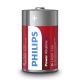 Philips LR20P2B/10 - 2 ks Bateria alkaliczna D POWER ALKALINE 1,5V
