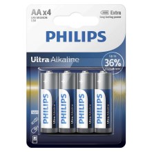 Philips LR6E4B/10 - 4 szt. Bateria alkaliczna AA ULTRA ALKALINE 1,5V 2800mAh