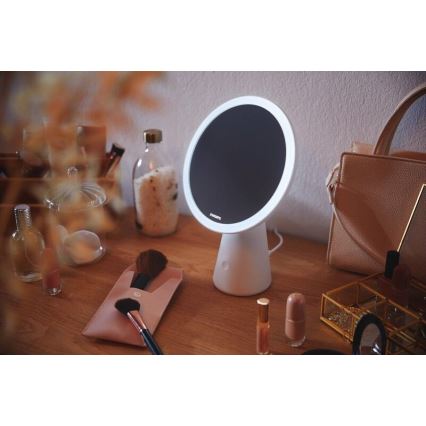 Philips - Regulowane lusterko kosmetyczne z podświetleniem LED MIRROR LED/4,5W/5V