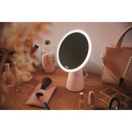 Philips - Regulowane lusterko kosmetyczne z podświetleniem LED MIRROR LED/4,5W/5V
