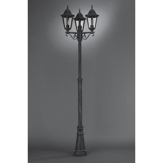 Philips Massive 15025/54/10 - Lampa zewnętrzna ZAGREB 3xE27x100W czarna