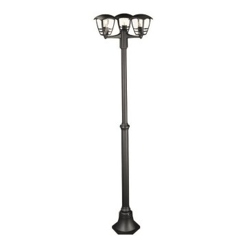 Philips Massive 15385/30/10 - Lampa stojąca zewnętrzna PARIS 3xE27/60W/230V czarny