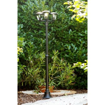 Philips Massive 15385/30/10 - Lampa stojąca zewnętrzna PARIS 3xE27/60W/230V czarny