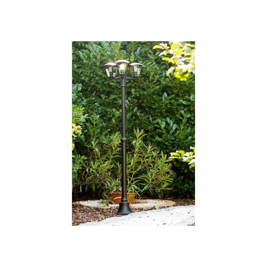 Philips Massive 15385/30/10 - Lampa stojąca zewnętrzna PARIS 3xE27/60W/230V czarny