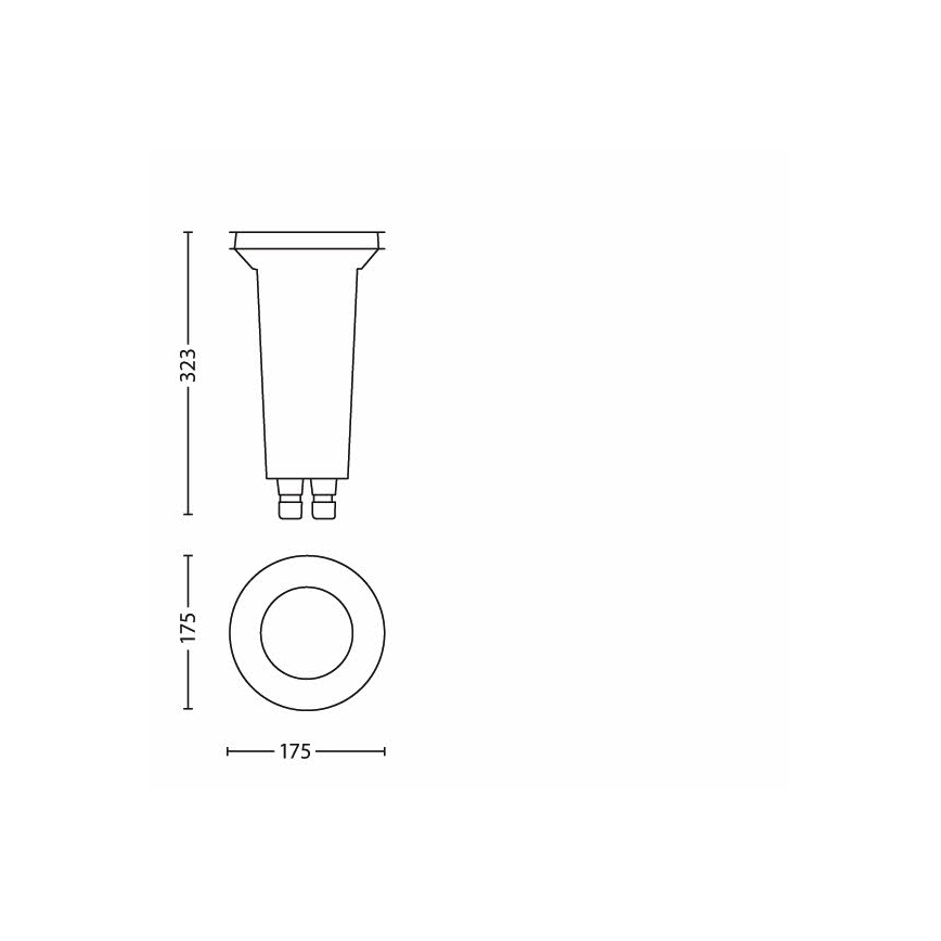 Philips Massive 17020/47/10 - Oprawa najazdowa ACAPULCO 1xE27/20W/230V