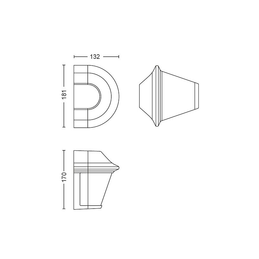 Philips Massive  - Kinkiet zewnętrzny 1xE27/42W/230V IP44