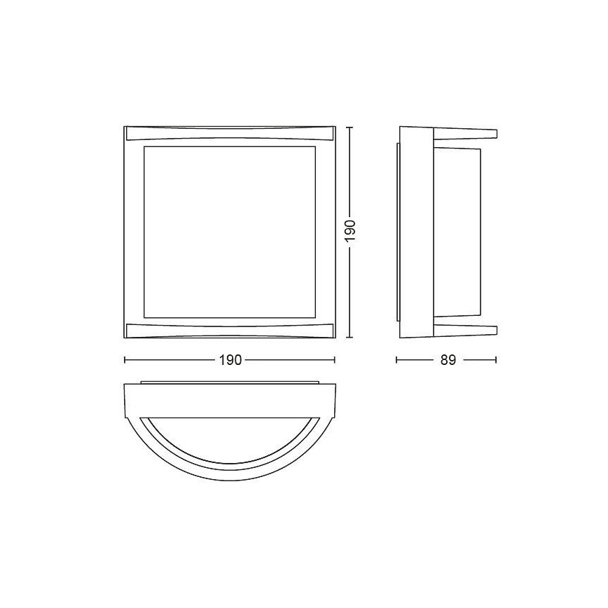 Philips Massive - LED Kinkiet zewnętrzny LED/12W/230V IP44