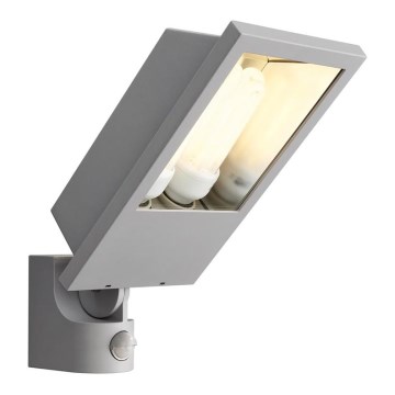 Philips Massive 17516/87/10 - Kinkiet zewnętrzny  z czujnikiem ruchu LAGOS 2xE27/23W/230V