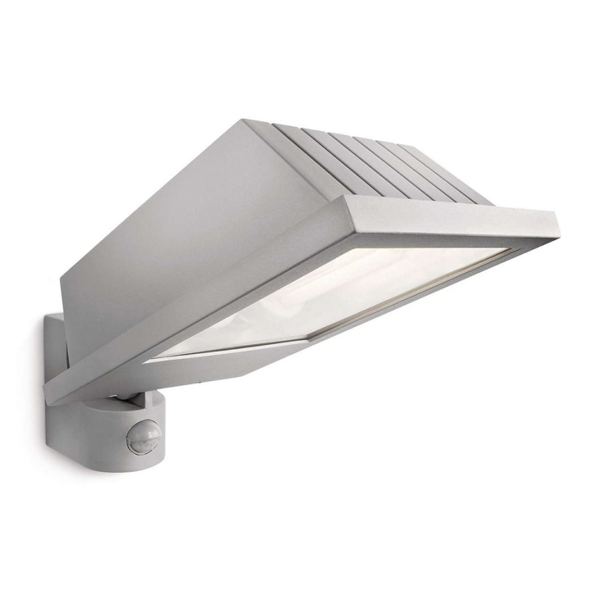 Philips Massive 17516/87/10 - Kinkiet zewnętrzny  z czujnikiem ruchu LAGOS 2xE27/23W/230V