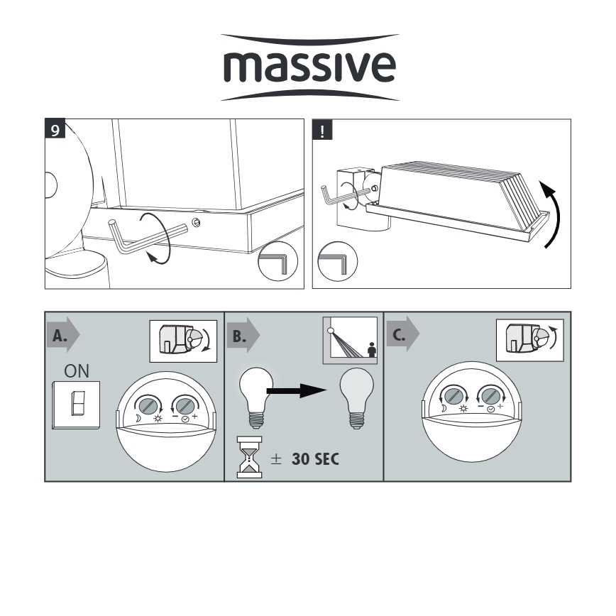 Philips Massive 17516/87/10 - Kinkiet zewnętrzny  z czujnikiem ruchu LAGOS 2xE27/23W/230V