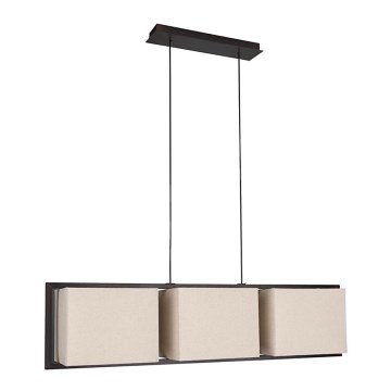 Philips Massive 37995/86/10 - Lampa wisząca MAUPA 3xE27/60W/230V brązowy  ,beżowy