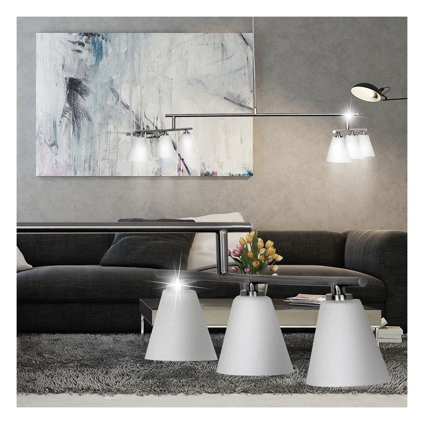 Philips Massive 40198/17/10 - Lampa wisząca AMIN 6xG9/40W/230V