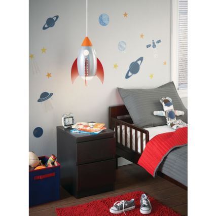 Philips Massive 40204/55/10 - Lampa wisząca dziecięca ROCKY 1xE27/60W/230V