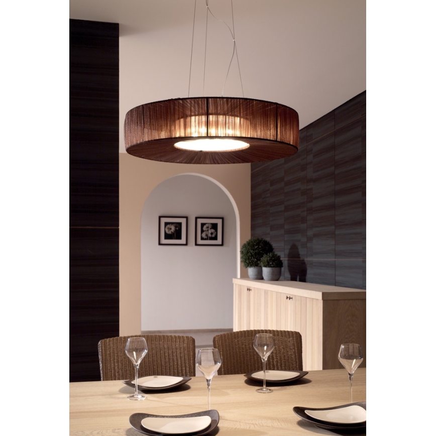Philips Massive 40271/43/10 - Lampa wisząca nowoczesna ERNEST 4xG9/28W/230V brązowy