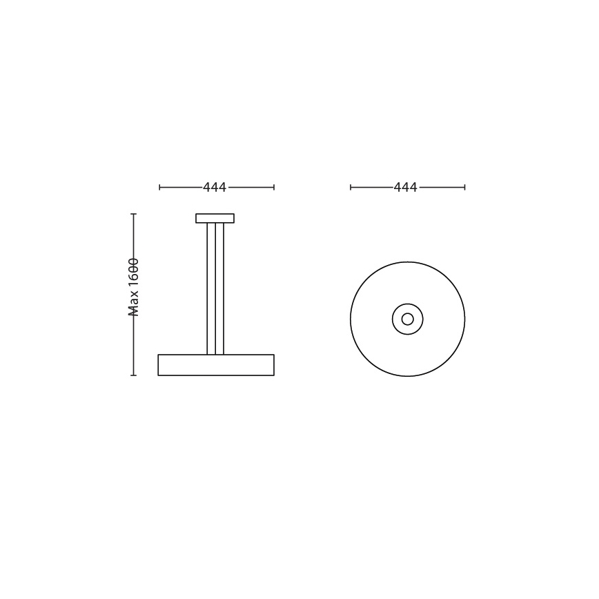 Philips Massive 40339/11/16 - Lampa wisząca ECOMOODS 1x2GX13/55W chrom