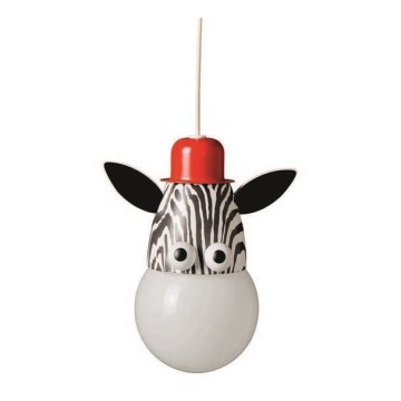 Philips Massive 40592/55/10 - Lampa wisząca dziecięca ZEBRA 1xE27/18W/230 czarny