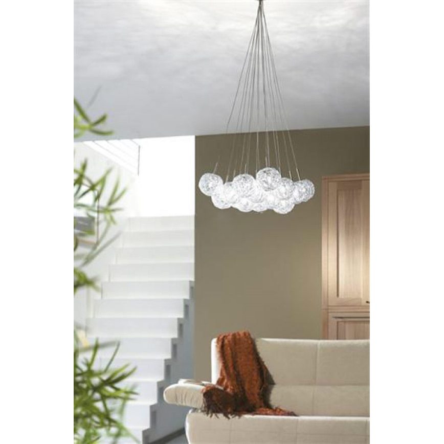 Philips Massive 41853/17/10 - Lampa wisząca Żyrandol nowoczesny FONTAINE 15xG4/10W/12V