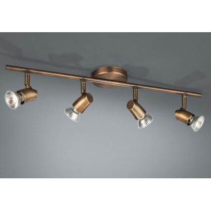 Philips Massive 54494/06/10 - Lampa sufitowa KINJA 4xGU10/50W antyczny brąz