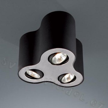 Philips Massive 56333/30/10 - Lampa sufitowa Plafon NERO 3xGU10/50W/230V czarny