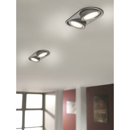 Philips Massive 59602/48/10 - Łazienkowa oprawa wpuszczana MONO 2xGX53/9W/230V aluminium