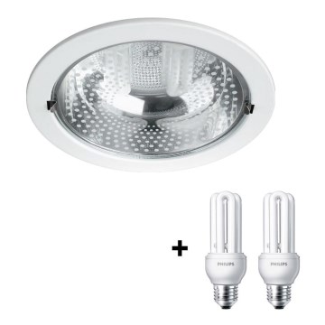 Philips Massive 59799/31/10 - Oczko RONDA 2xE27/14W/230V biały