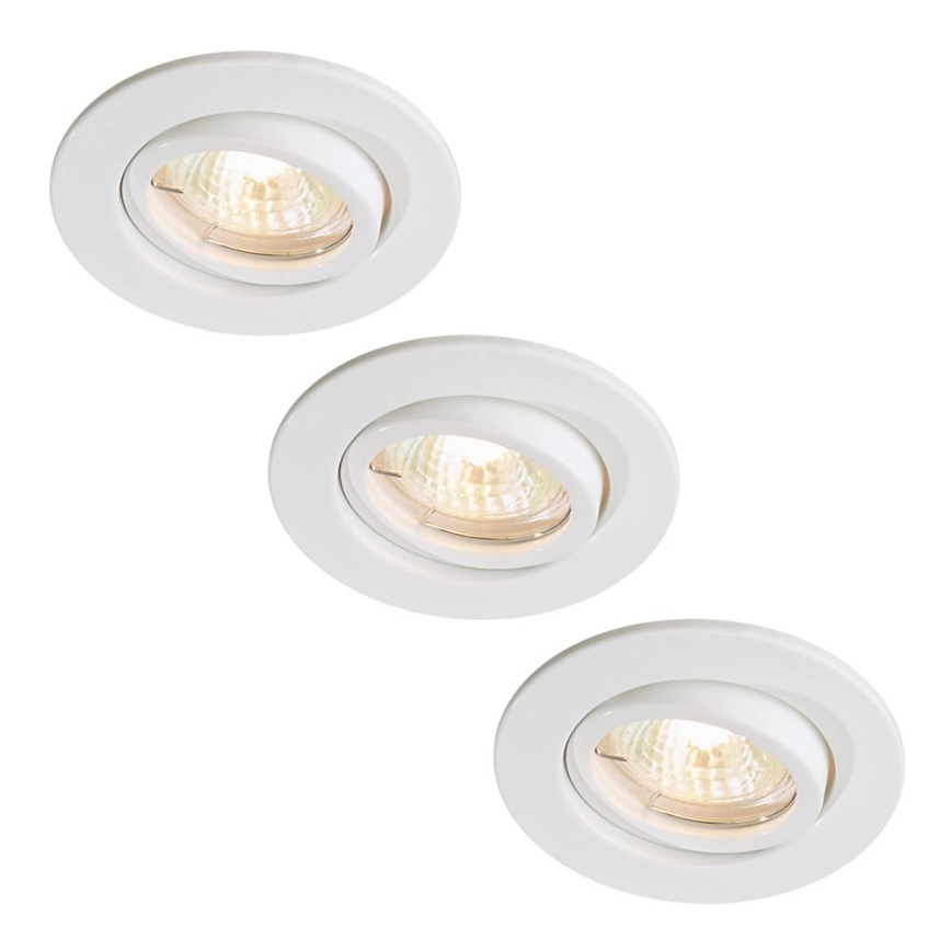 Philips Massive 59902/31/10 - ZESTAW 3x Lampa sufitowa Łazienkowa LAKE 3xGU10/35W/230V bíała