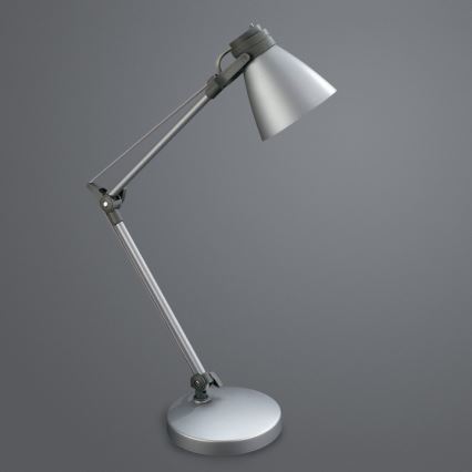 Philips Massive 66434/87/10 - Lampa biurkowa BENJAMIN 1xE14/12W metaliczny szary