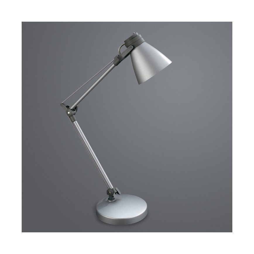 Philips Massive 66434/87/10 - Lampa biurkowa BENJAMIN 1xE14/12W metaliczny szary