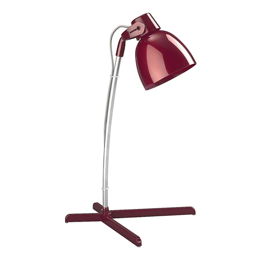 Philips Massive 66615/32/10 - Lampa biurkowa TIMO 1xE14/12W/230V bordowy