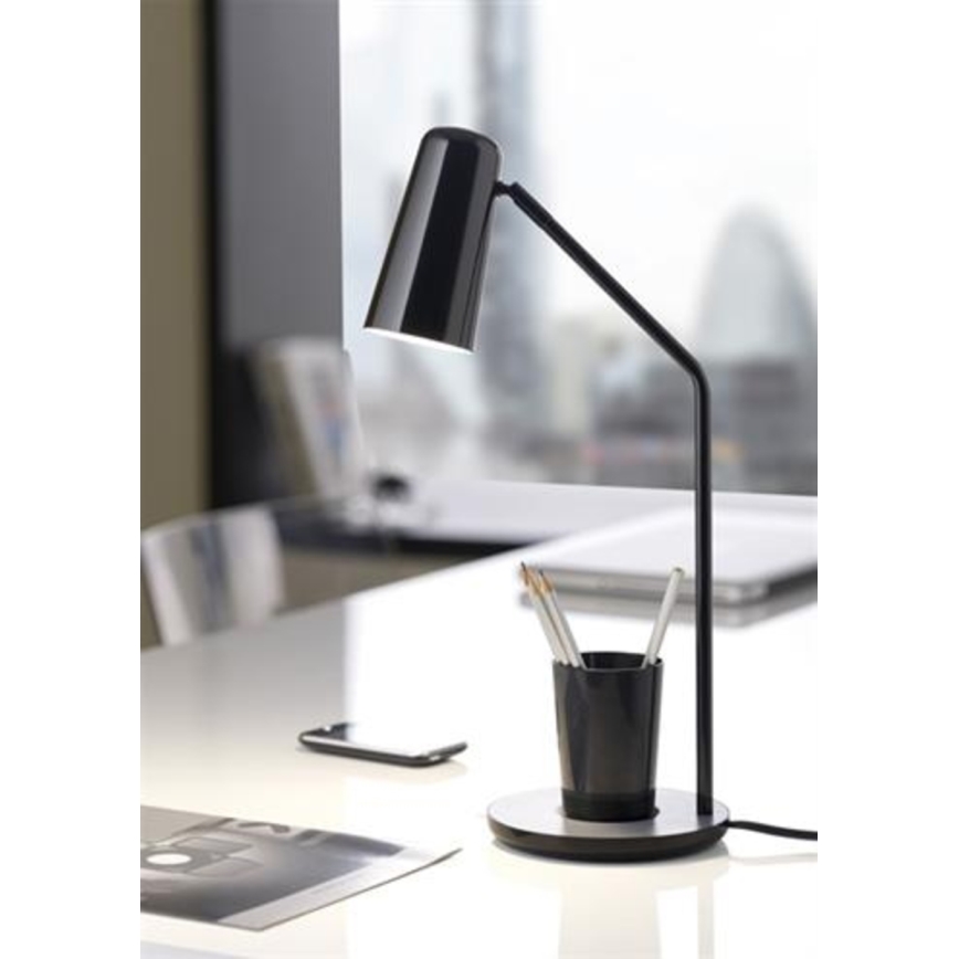 Philips Massive 66625/30/10 - Lampa biurkowa JASON 1xE14/12W czarny