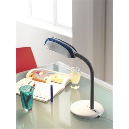 Philips Massive 67319/91/10 - Stolní lampa FRANK 1xE27/14W modrá