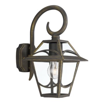 Philips Massive - Kinkiet zewnętrzny 1xE27/60W złota patyna