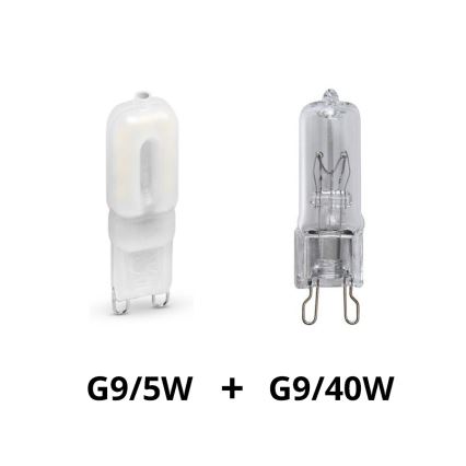 Philips Massive - LED Oświetlenie łazienkowe OCEAN G9/4,5W/230V + 1xG9/40W/230V