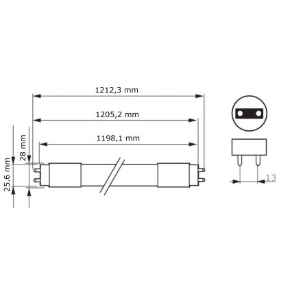 Rurka LED świetlówkowa Philips MASTER T8 G13/16W/80V 6500K 120 cm