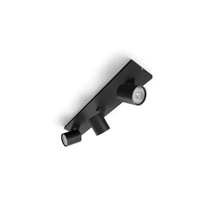 Philips - LED RGBW ściemnialna oprawa punktowa RUNNER 3xGU10/6,5W/230V 2700-6500K czarna