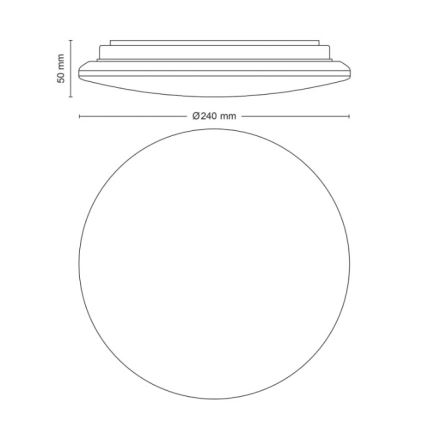 Philips - Oprawa sufitowa LED MOIRE LED/10W/230V 2700K śr. 24 cm