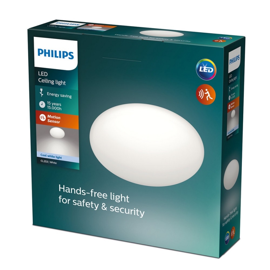 Philips - Lampa sufitowa LED z czujnikiem LED/12W/230V 4000K