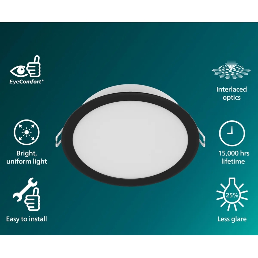 Philips - Oprawa wpuszczana LED MESON LED/16,5W/230V 4000K
