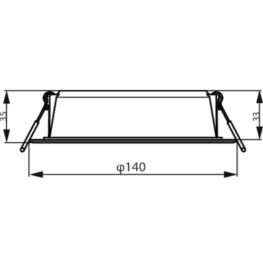 Philips - Oprawa wpuszczana MESON LED/12,5W/230V 6500K