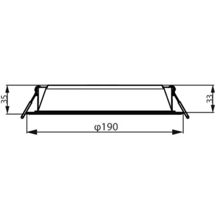 Philips - Oprawa wpuszczana MESON LED/20W/230V 4000K