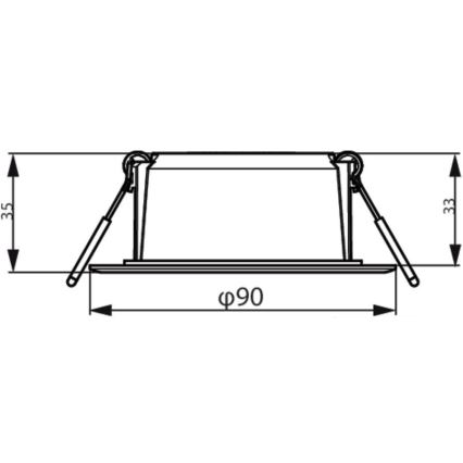 Philips - Oprawa wpuszczana MESON LED/5,5W/230V 3000K