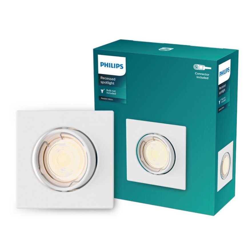 Philips - Oprawa wpuszczana PERIDOT 1xGU10/7W/230V biała