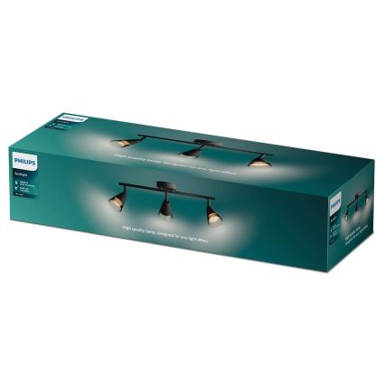 Philips - Oświetlenie punktowe CLEFT 3xGU10/5W/230V