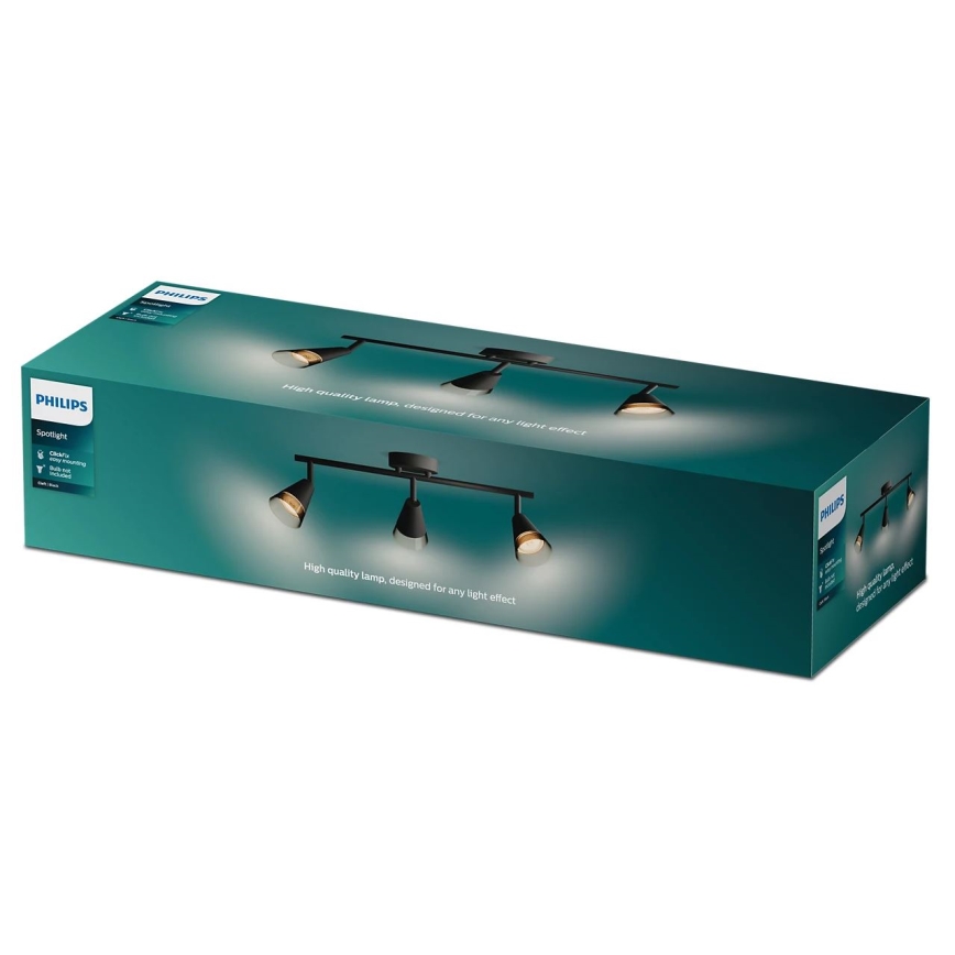 Philips - Oświetlenie punktowe CLEFT 3xGU10/5W/230V