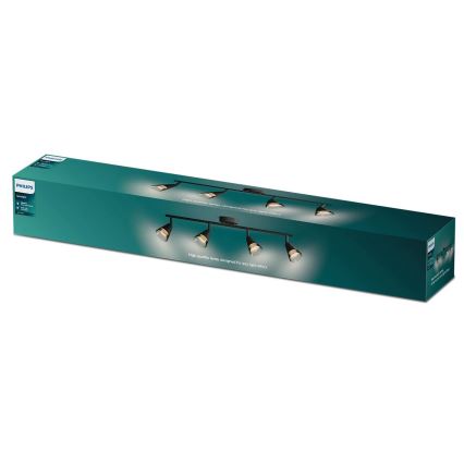 Philips - Oświetlenie punktowe CLEFT 4xGU10/5W/230V