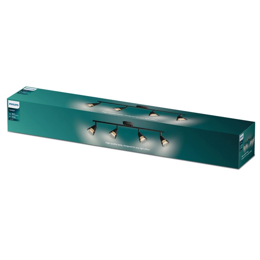 Philips - Oświetlenie punktowe CLEFT 4xGU10/5W/230V