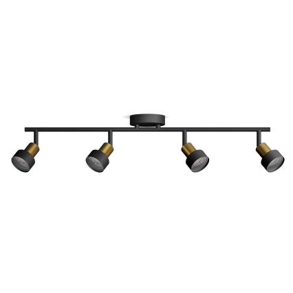 Philips - Oświetlenie punktowe CONDUIT 4xGU10/5W/230V czarne/mosiądz