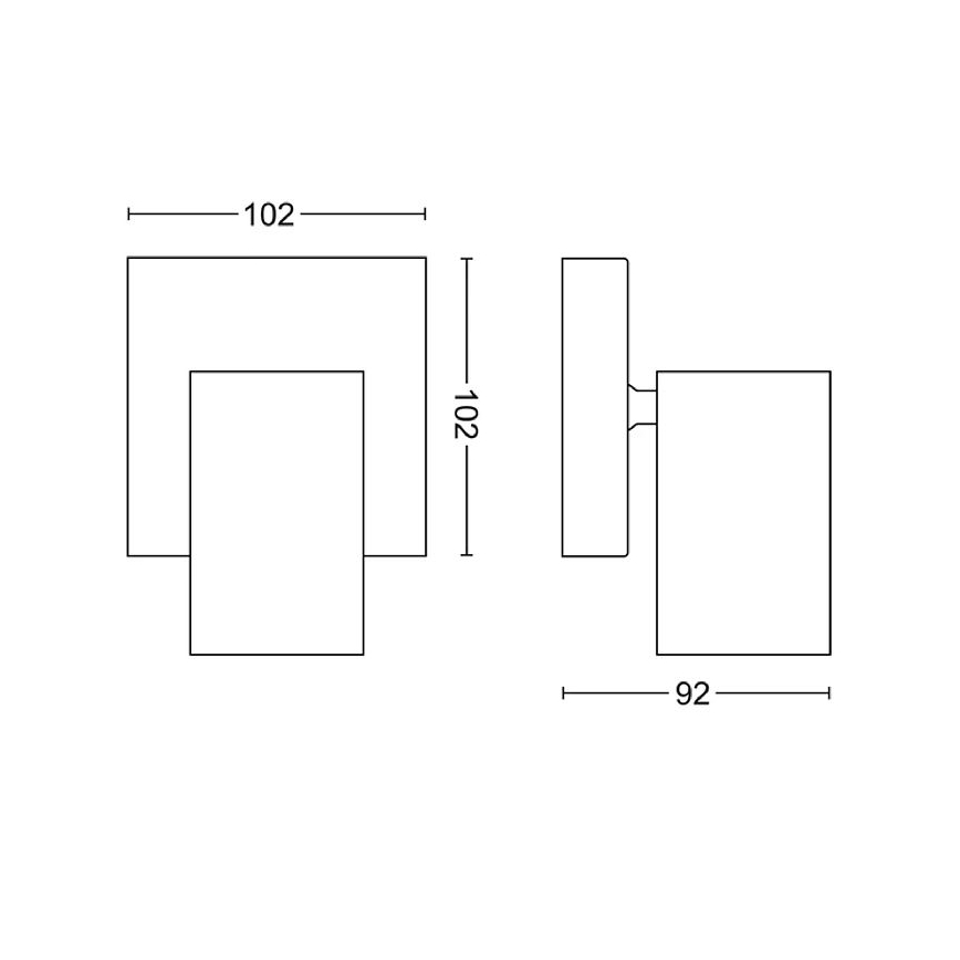 Philips - Oświetlenie punktowe KOSIPO 1xGU10/5,5W/230V biały